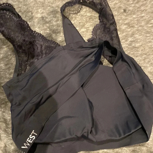 Nine West black padded lace brallette Szc L - Picture 9 of 12